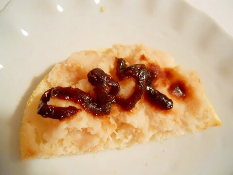 イングリッシュマフィン☆おから餅＆甘味噌でトースト